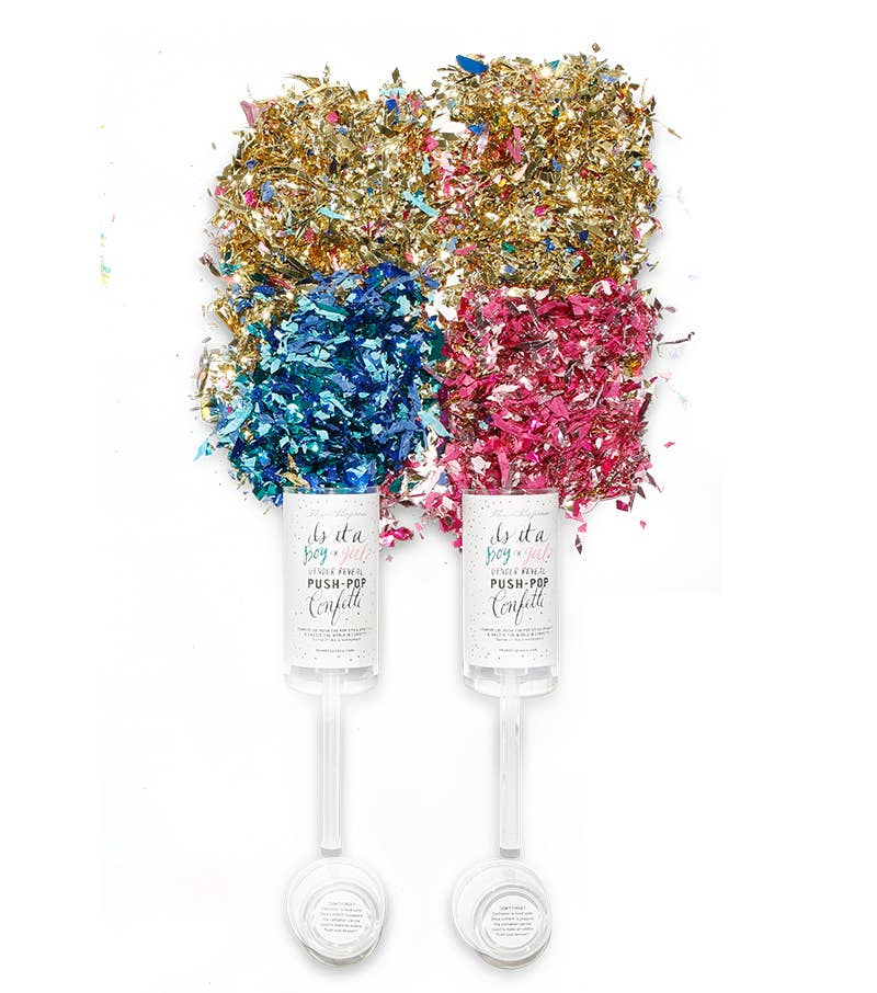 Gender Reveal Push-Pop Confetti: 1212